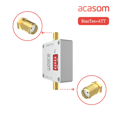 デジタル RF Attenuator 調節可能 0-4Ghz 1-16dB 電源付き 8 つのガインバイアス