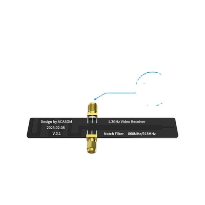1.2-1.3GHz受信機で 868/915MHz のためにあなたのビデオ 1.2GHz VRX ノッチフィルターを最適化