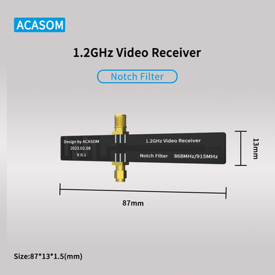 1.2-1.3GHz受信機で 868/915MHz のためにあなたのビデオ 1.2GHz VRX ノッチフィルターを最適化
