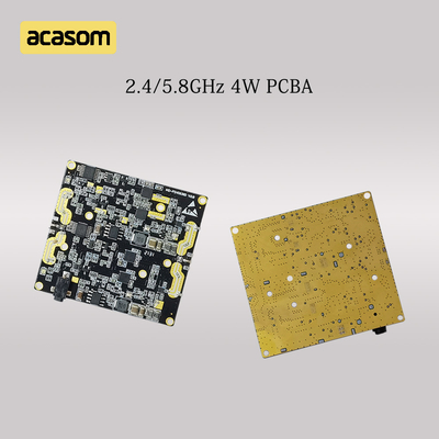 デュアルバンド5.8GHzと2.4GHz RF信号ブースター 4W 36dBm DC 12VのためのPCBAボード